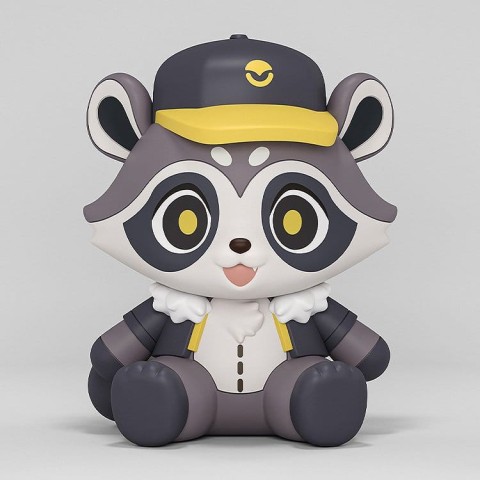 Collectibles - Honkai: Star Rail Huggy Good Smile Mini Figure Baseball Raccoon 7 cm