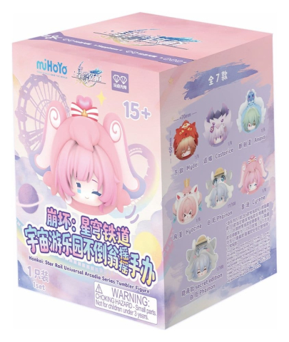 PRECOMENZI - Honkai: Star Rail PVC Mini Figures Cosmic Amusement Park Wobble Doll Blind Box Display (6)