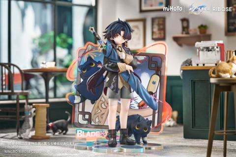 Honkai: Star Rail Rise Up+ Chibi Cat Series Chibi Figure Blade Ver. 19 cm [9]