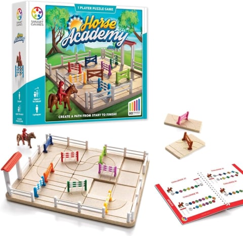 Smart Games - Horse Academy – Joc de logica cu 80 de provocari