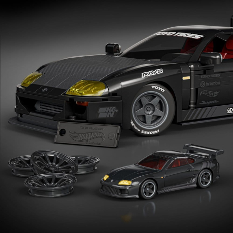 Hot Wheels Elite Mattel Brick Shop Building Set 1/16 '94 Toyota Supra MKIV [3]