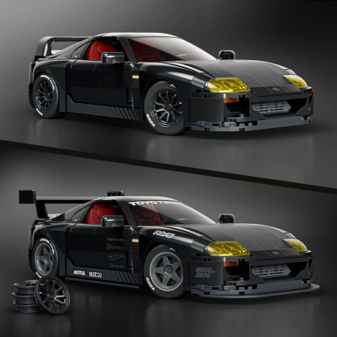 Hot Wheels Elite Mattel Brick Shop Building Set 1/16 '94 Toyota Supra MKIV [1]