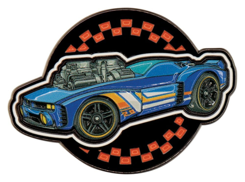 Hot Wheels Mystery Pin Badges Blind Box Display (12) [16]