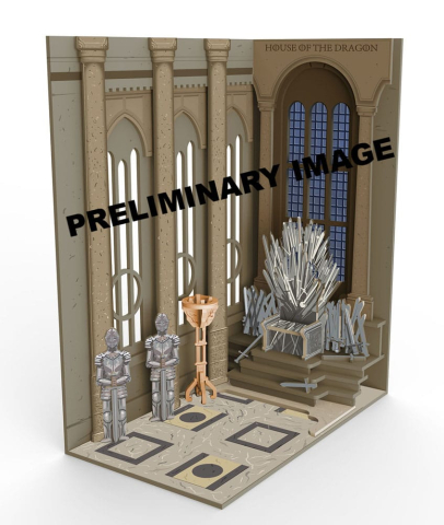 Jucarii - House of the Dragon Tiny Adventures Book Nook Mini Diorama Iron Throne 23 cm