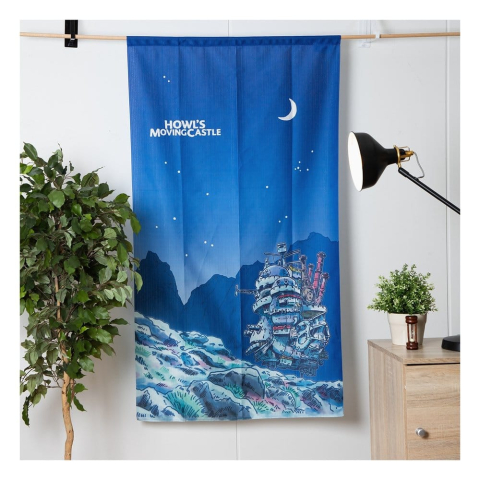 Howl's Moving Castle Noren Curtains Moonlit night [1]
