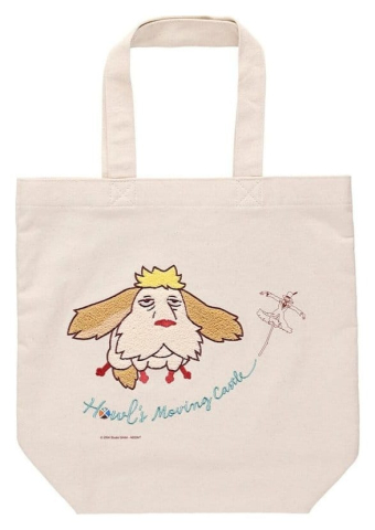 Howl's Moving Castle Tote Bag Embroidery Canvas Flying Heen [1]