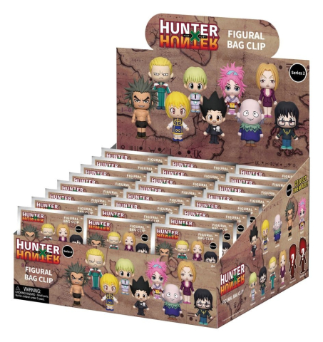 PRECOMENZI - Hunter × Hunter 3D Foam Bag Clips Series 2 Display (24)
