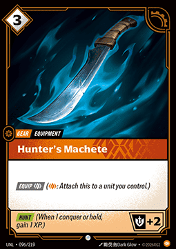 Singles Trading Card Games - Hunter's Machete Unleashed - Singles 096 FOILED