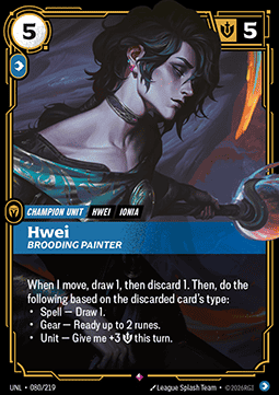 Singles Trading Card Games - Hwei, Brooding Painter Unleashed - Singles 080
