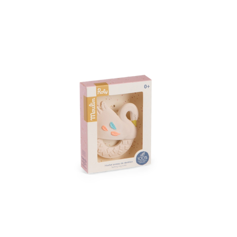 Jocuri si jucarii - Inel de dentitie lebada, Moulin Roty