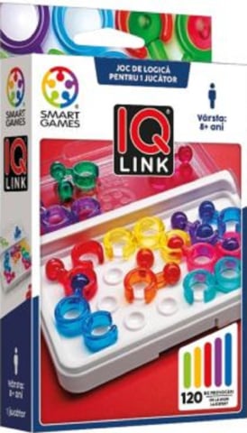 Smart Games - IQ Link – Joc de logica compact cu 120 de provocari