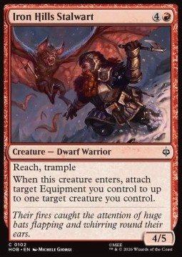 Magic: The Gathering Singles - Iron Hills Stalwart The Hobbit - Singles 102 FOILED