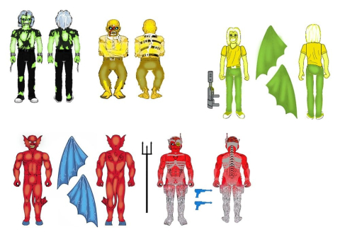 PRECOMENZI - Iron Maiden ReAction Action Figures Wave 02 10 cm Blind Box Display (12)