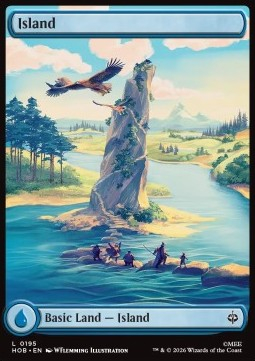 Magic: The Gathering Singles - Island (V.2) The Hobbit - Singles 195 FOILED