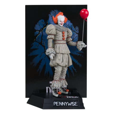 Figurine - It: Welcome to Derry – Pennywise Gold Label Statueta Movie Maniacs 16 cm