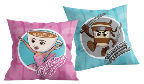 PRECOMENZI - Italian Brainrot Pillow Fun Duo 40 x 40 cm