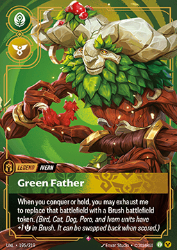 Singles Trading Card Games - Ivern, Green Father (V.1 - Rare) Unleashed - Singles 195