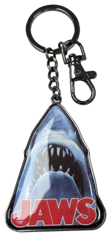 PRECOMENZI - Jaws Metal Keychain Shark Logo 15 cm