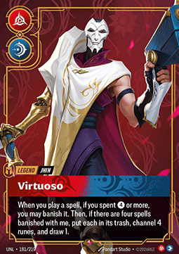 Riftbound: League of Legends Singles - Jhin, Virtuoso (V.1 - Rare) Unleashed - Singles 181