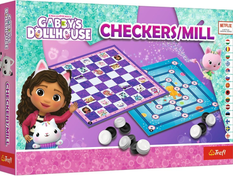Board Games - Joc 2 in 1 Gabby's Dollhouse Dame si Moara