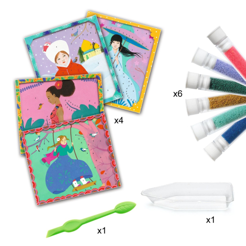 Joc creativ cu microperle, In jurul lumii, Djeco [1]