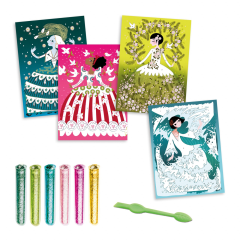 Joc creativ cu sclipici Zane, Djeco [2]