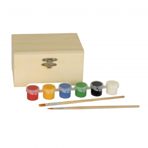 Jocuri si jucarii - Joc creativ Cutie din lemn de pictat, Egmont Toys