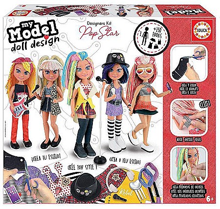 Educative - Joc Creativ My Model. Doll Design. Pop Star Educa 19203