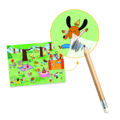 Joc creativ Transferuri cu tematica petreceri, Djeco [2]