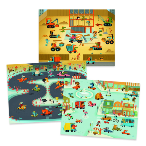 Joc creativ Transferuri cu vehicule, Djeco [4]