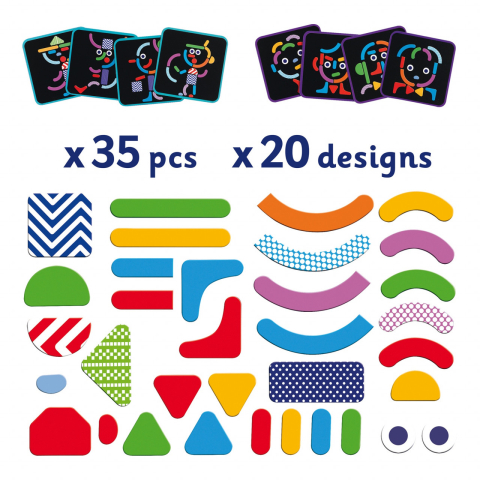 Joc cu magneti Geobonhomme, Djeco [4]