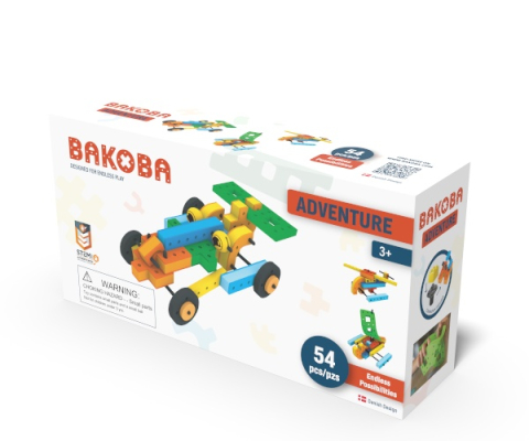 Jocuri si jucarii - Joc de construit cu blocuri Adventure, Bakoba