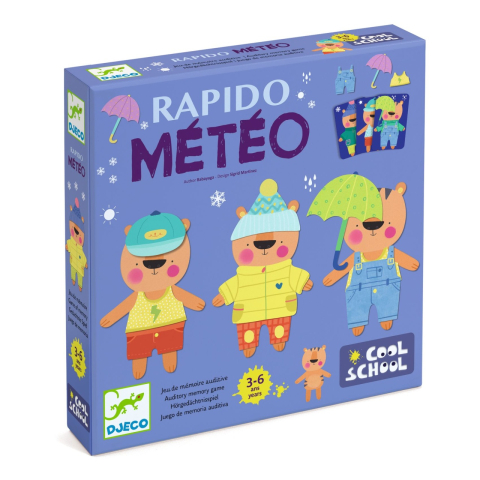 Jocuri - Joc de memorie Rapido Meteo, Djeco