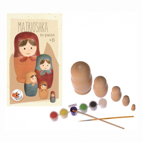 Jocuri si jucarii - Joc de pictat papusi matrioshka, Egmont Toys