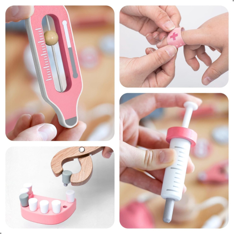 Joc de rol Trusa completa de doctor, roz, UMU Toys [1]