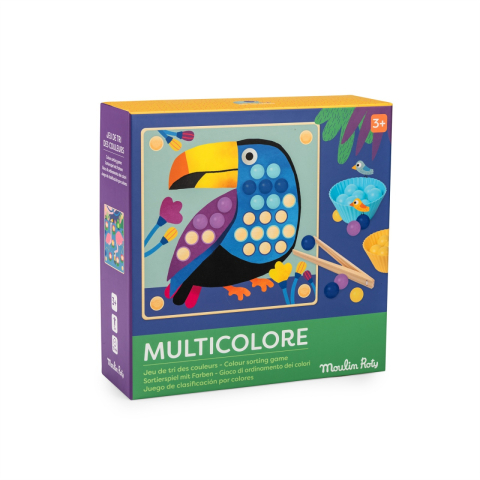 Jocuri creative si educative - Joc de sortare a culorilor Les Toupitis, Moulin Roty