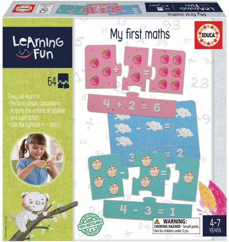 Board Games - Joc Educa My First Maths Invatare Matematica 64 piese