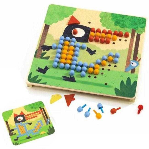 Joc educativ Mozaic rigolo, Djeco [2]