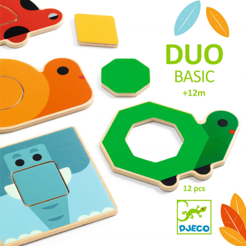 Jocuri si jucarii - Joc educativ Puzzle DuoBasic, Djeco