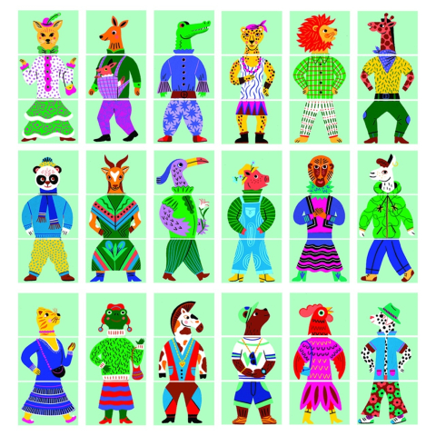 Joc Eduludo Mix & Match Modanimo, Djeco [2]