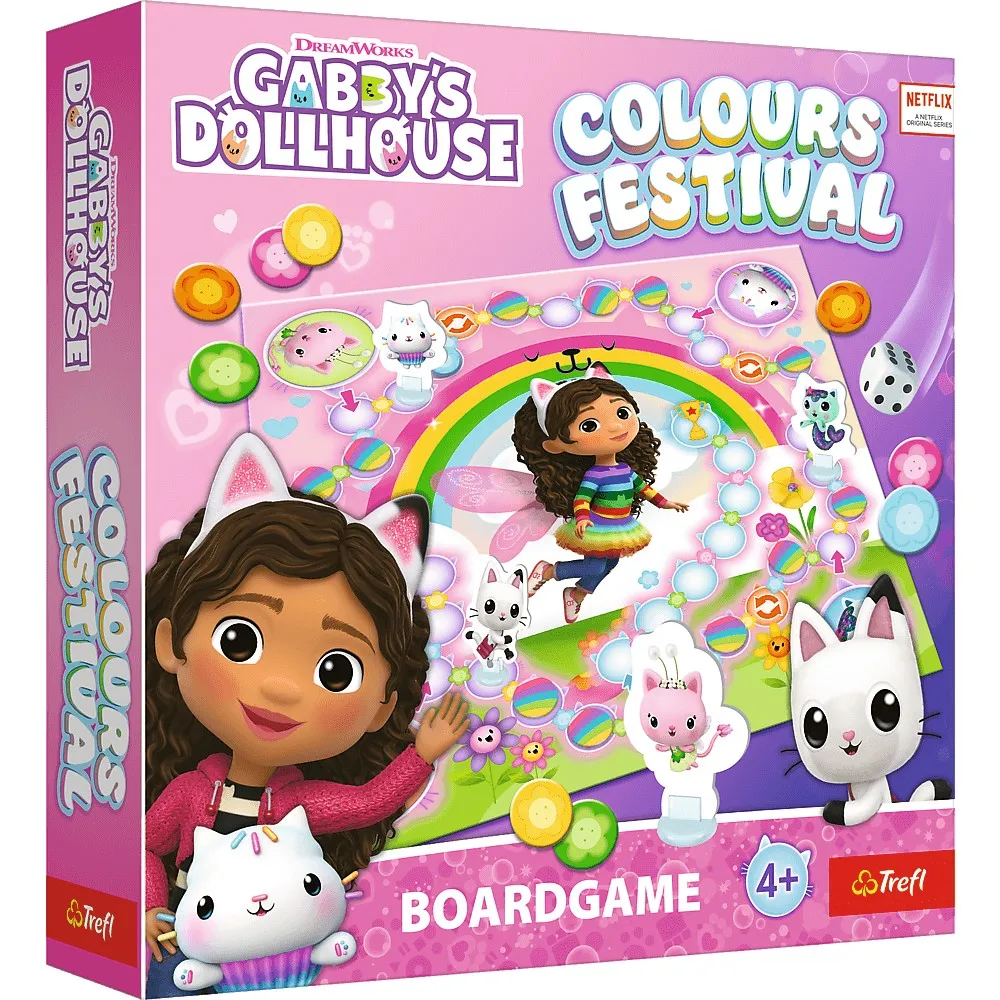 Board Games - Joc Gabby's Dollhouse Festivalul Culorilor
