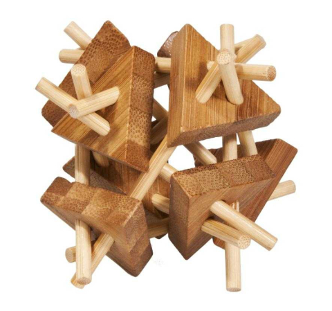 De logica - Joc logic IQ 3D Puzzle Sticks&triangles, Fridolin