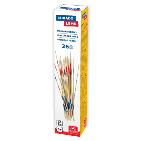 Jocuri si jucarii - Joc Mikado clasic din lemn – 26 betisoare (1–6 jucatori)