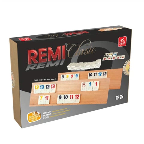 Jocuri si jucarii - Joc Remi Clasic – Table Lemn si 112 Piese