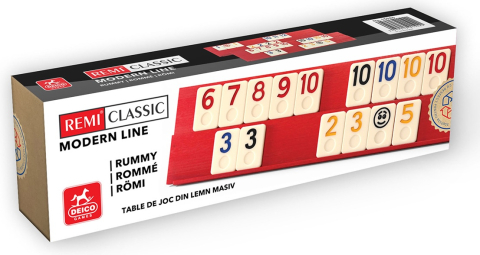 Jocuri si jucarii - Joc Remi Trendy Design – Table Lemn Masiv si 106 Piese