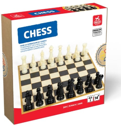 Board Games - Joc Sah Travel – Set compact de calatorie cu tabla si piese