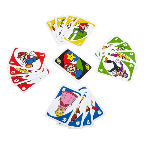 Joc UNO Super Mario Card Game Mattel 112 carti editie speciala [3]