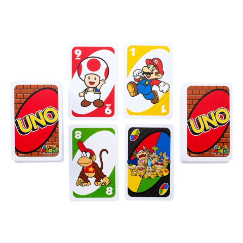 Joc UNO Super Mario Card Game Mattel 112 carti editie speciala [2]