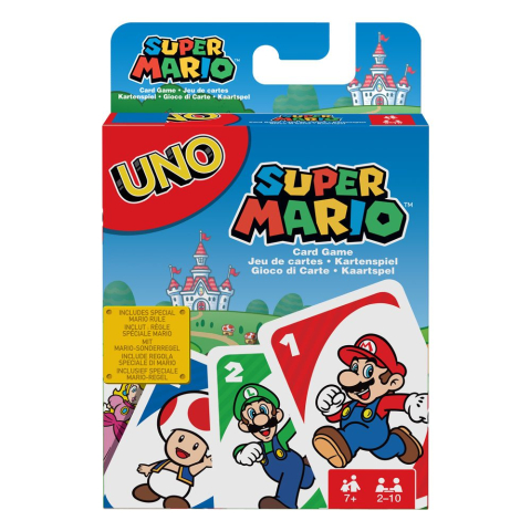 Board Games - Joc UNO Super Mario Card Game Mattel 112 carti editie speciala
