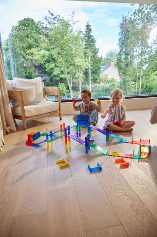 Jocuri magnetice Traseu de curse 65 piese, Cleverclixx [3]